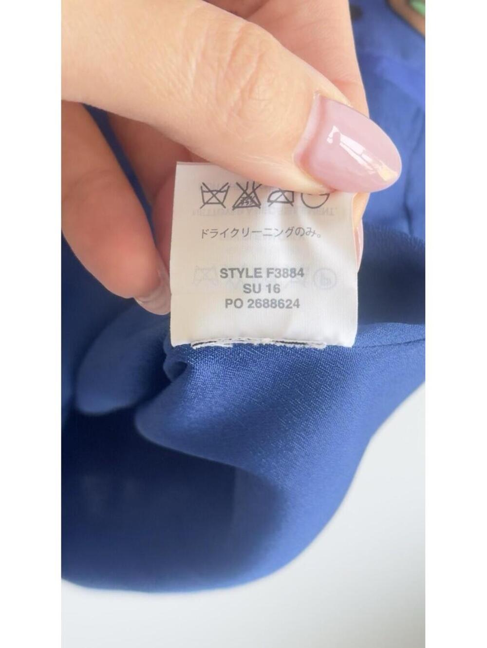 J.Crew Silk Ruffle Shift Dress Blue Floral Print Sleeveless Size 2 Lined - Picture 6 of 9